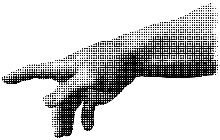 God's hand from birth of creation