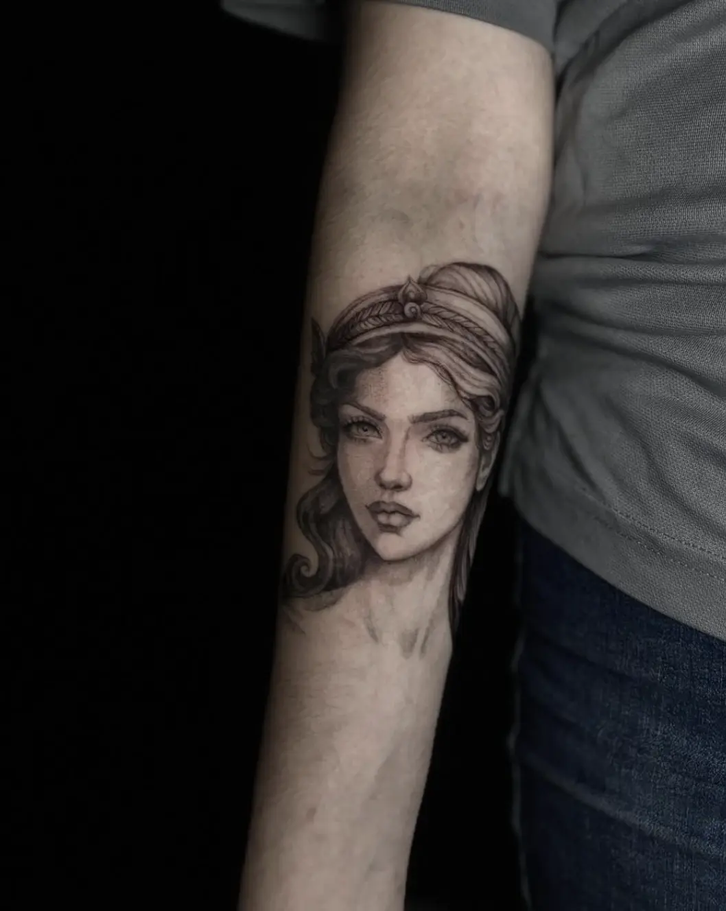 Portrait tattoo by Daniela