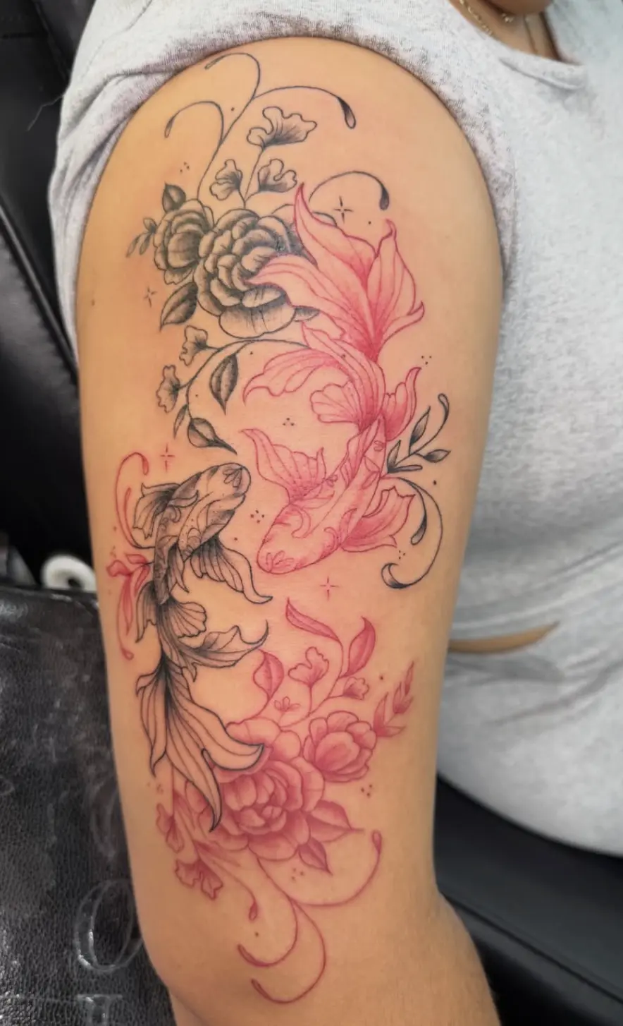 flower tattoo by Sarai