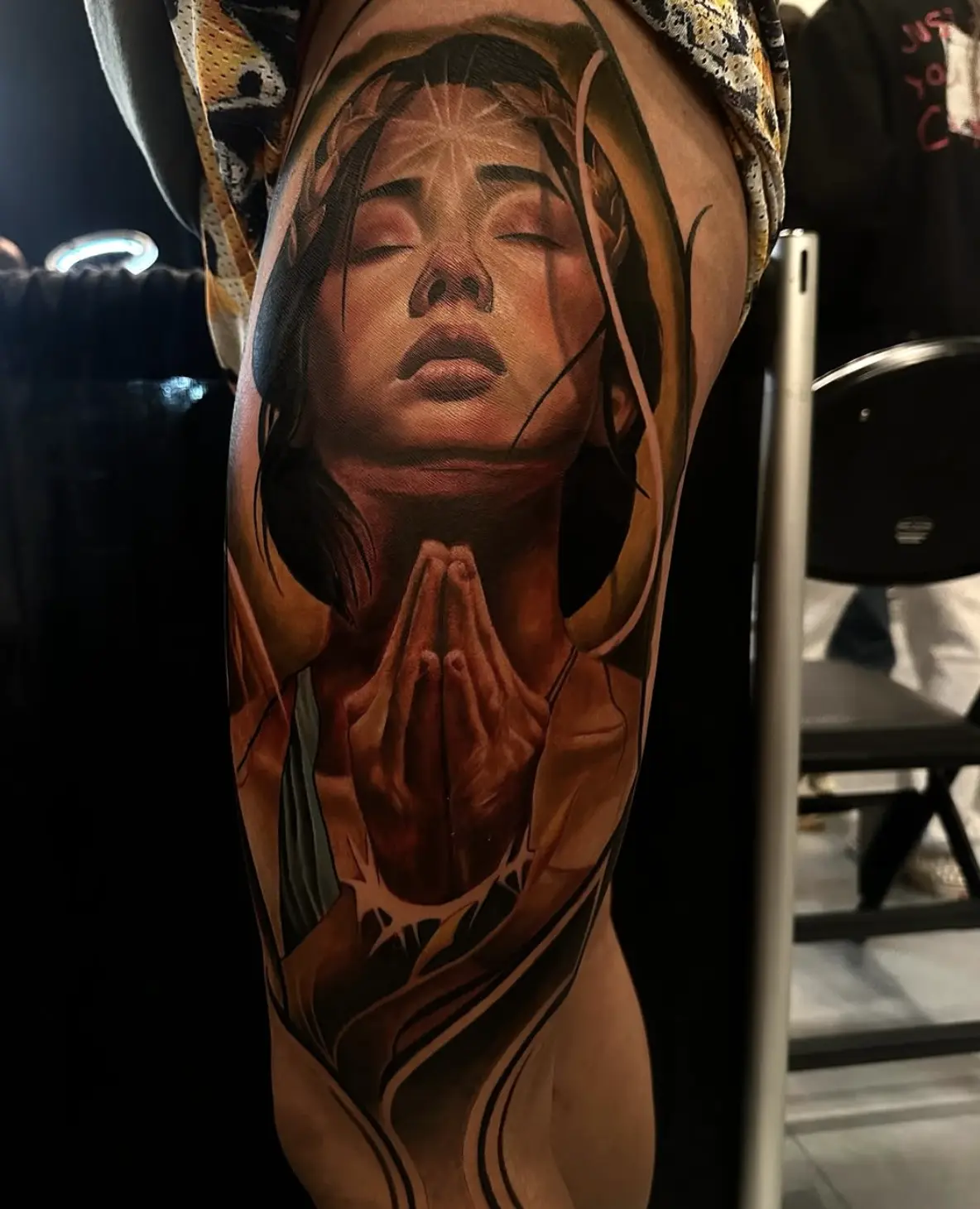 Praying tattoo by Jdiaz