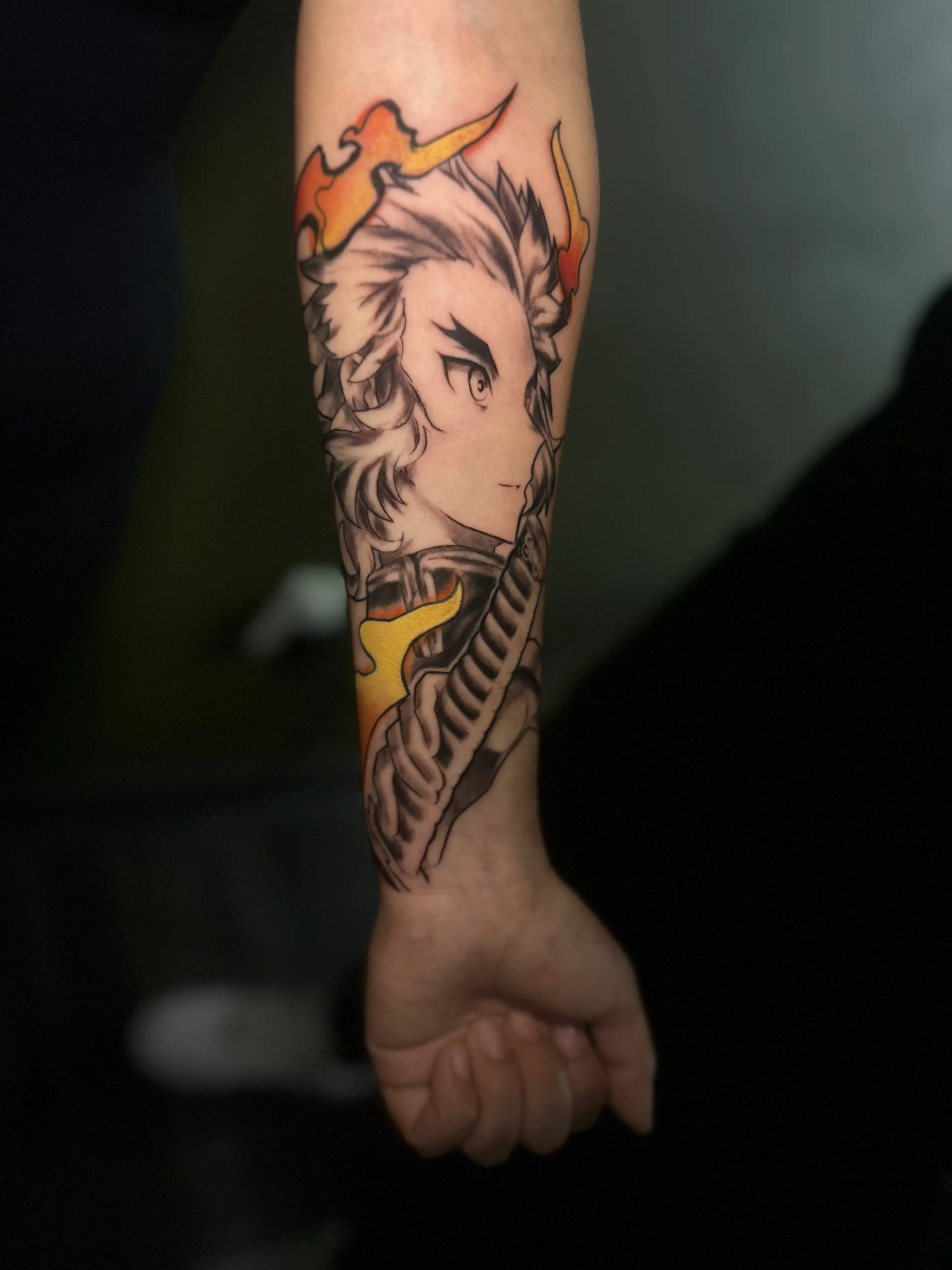 Demon slayer tattoo by Jeju