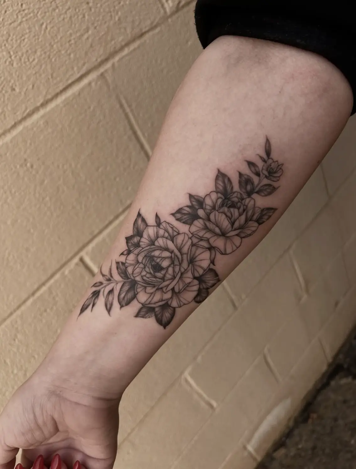 Flower tattoo by Randy