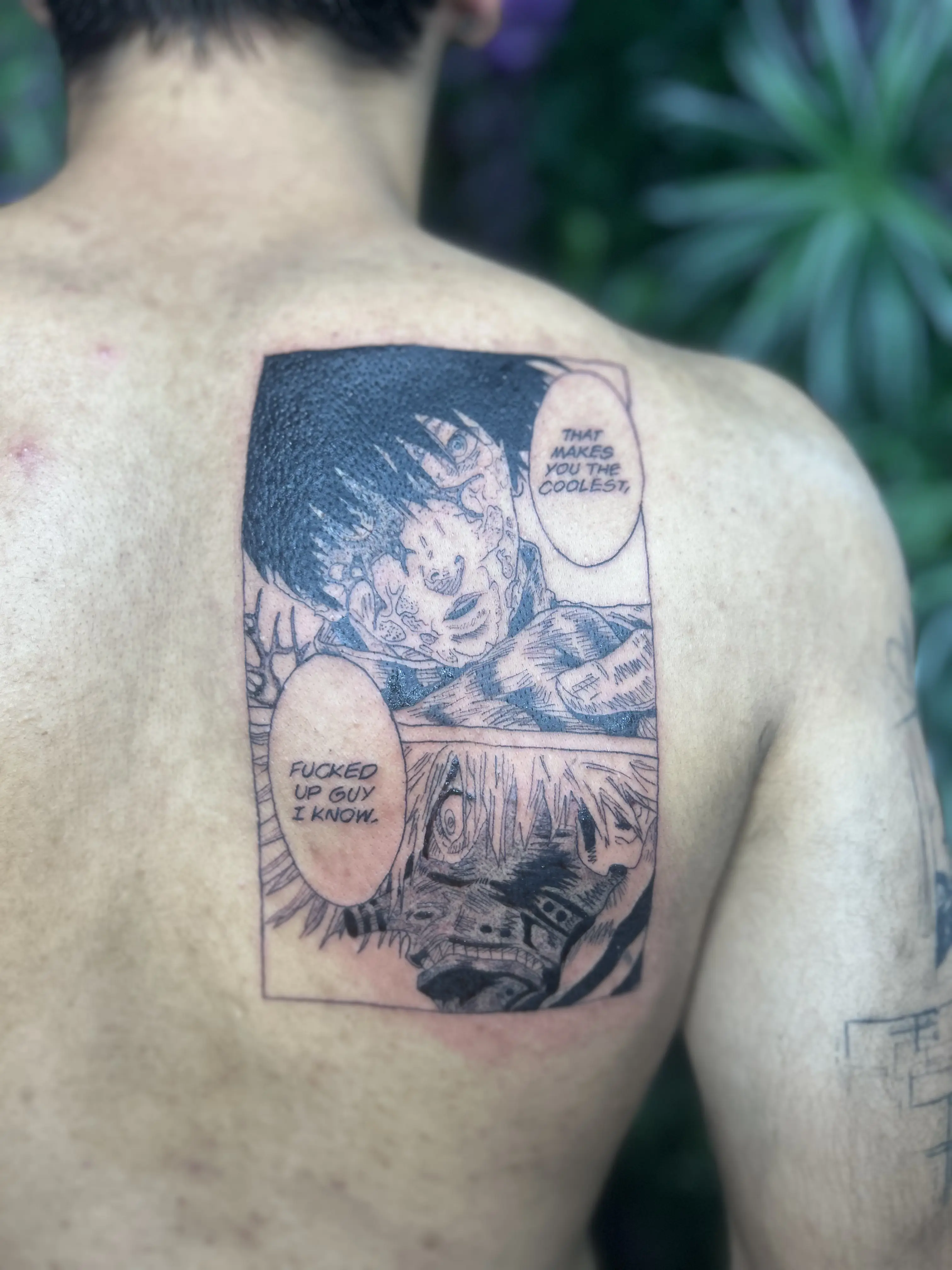 Anime tattoo by Sarai